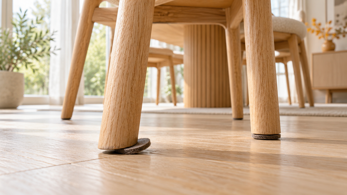 Viltjes onder stoelen blijven niet zitten: waarom gebeurt dit en wat werkt wél?