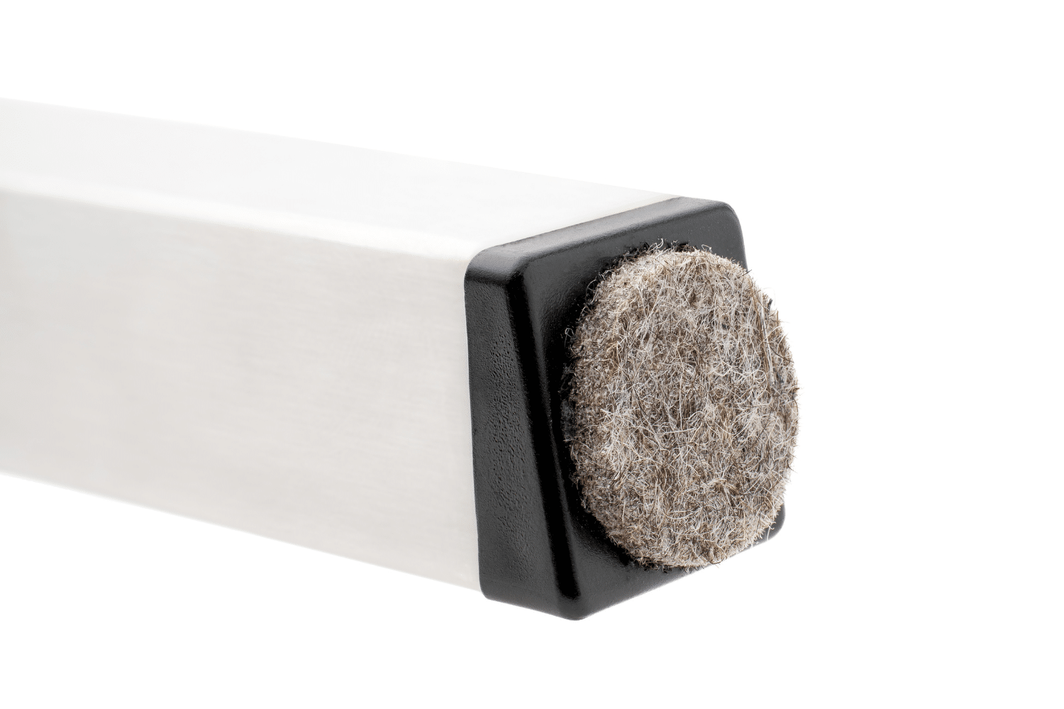 Insteekdop vierkant met schuine voet 10º en Vilt - Stoeldopshop.nl - Met stoelpoot