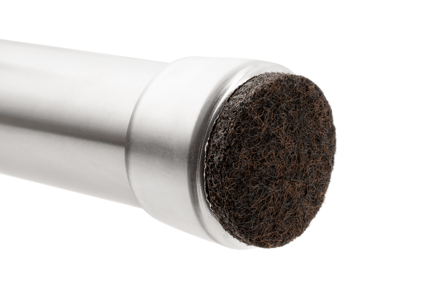Omsteekdop PVC Naturel en Vilt - Stoeldopshop.nl - Met stoelpoot