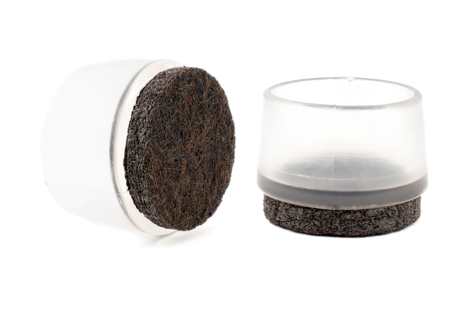 Omsteekdop PVC Naturel en Vilt - Stoeldopshop.nl