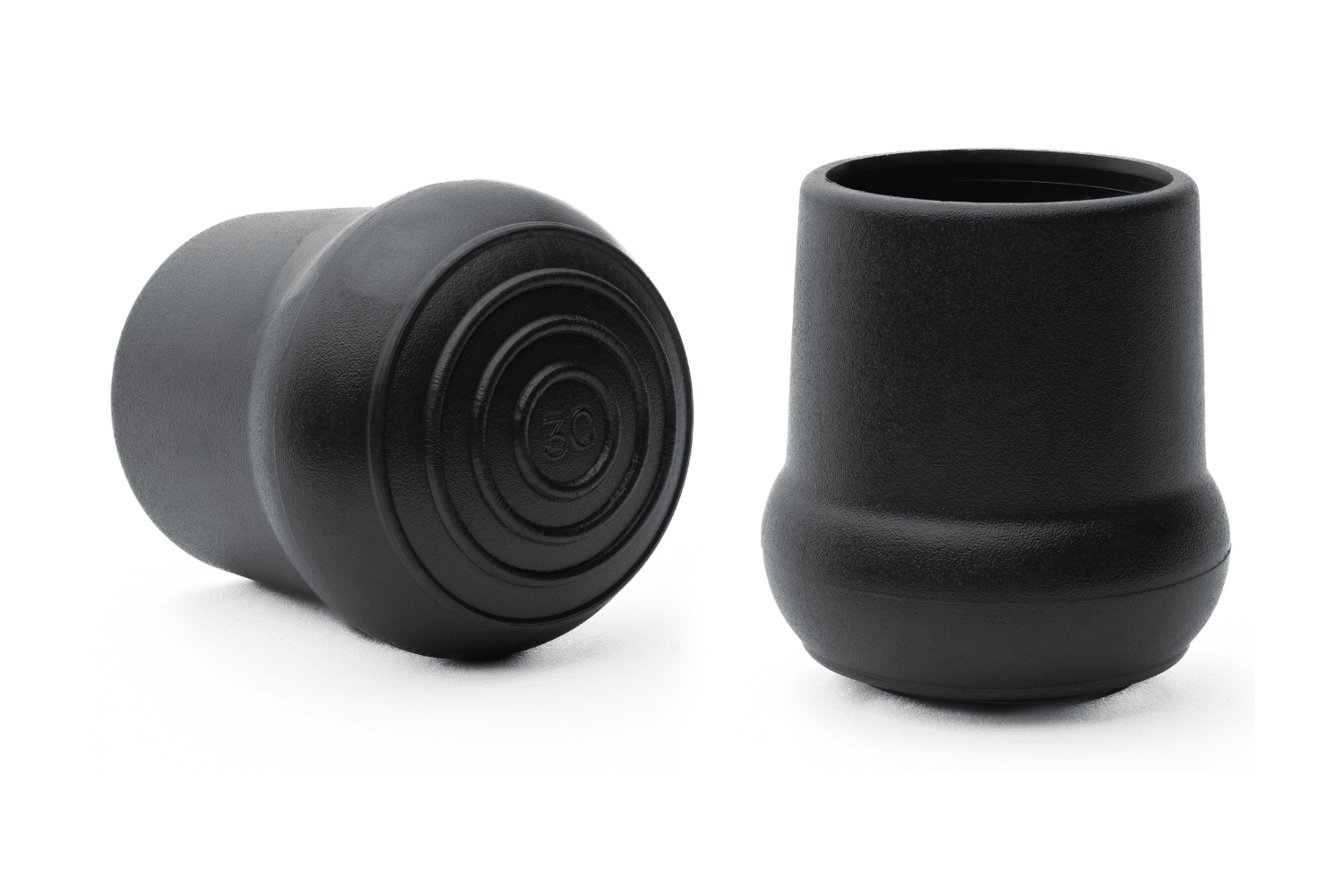 Omsteekdop met verbrede basis - rubber 30mm