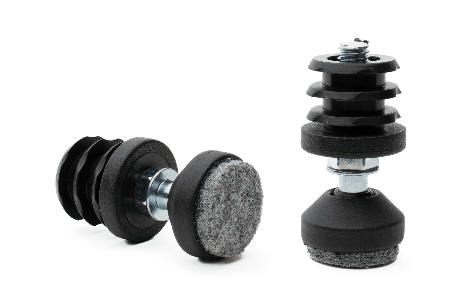 Stoelpoot verhoger met vilt - 3 cm - Ronde poot