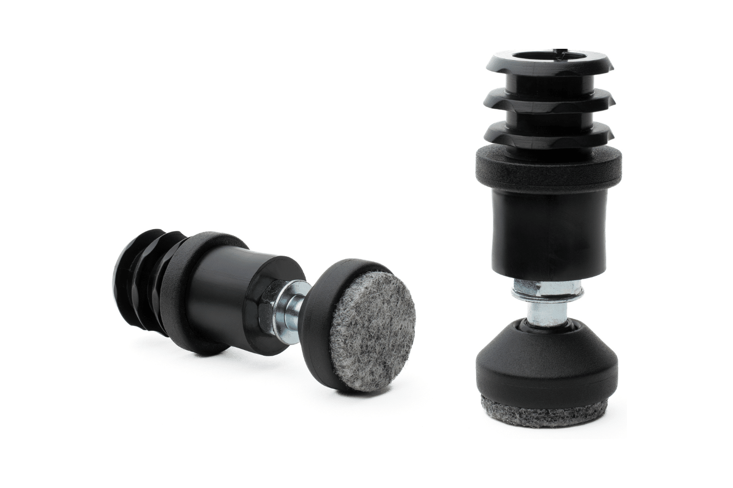 Stoelpoot verhoger met vilt - 4,5cm - Ronde poot