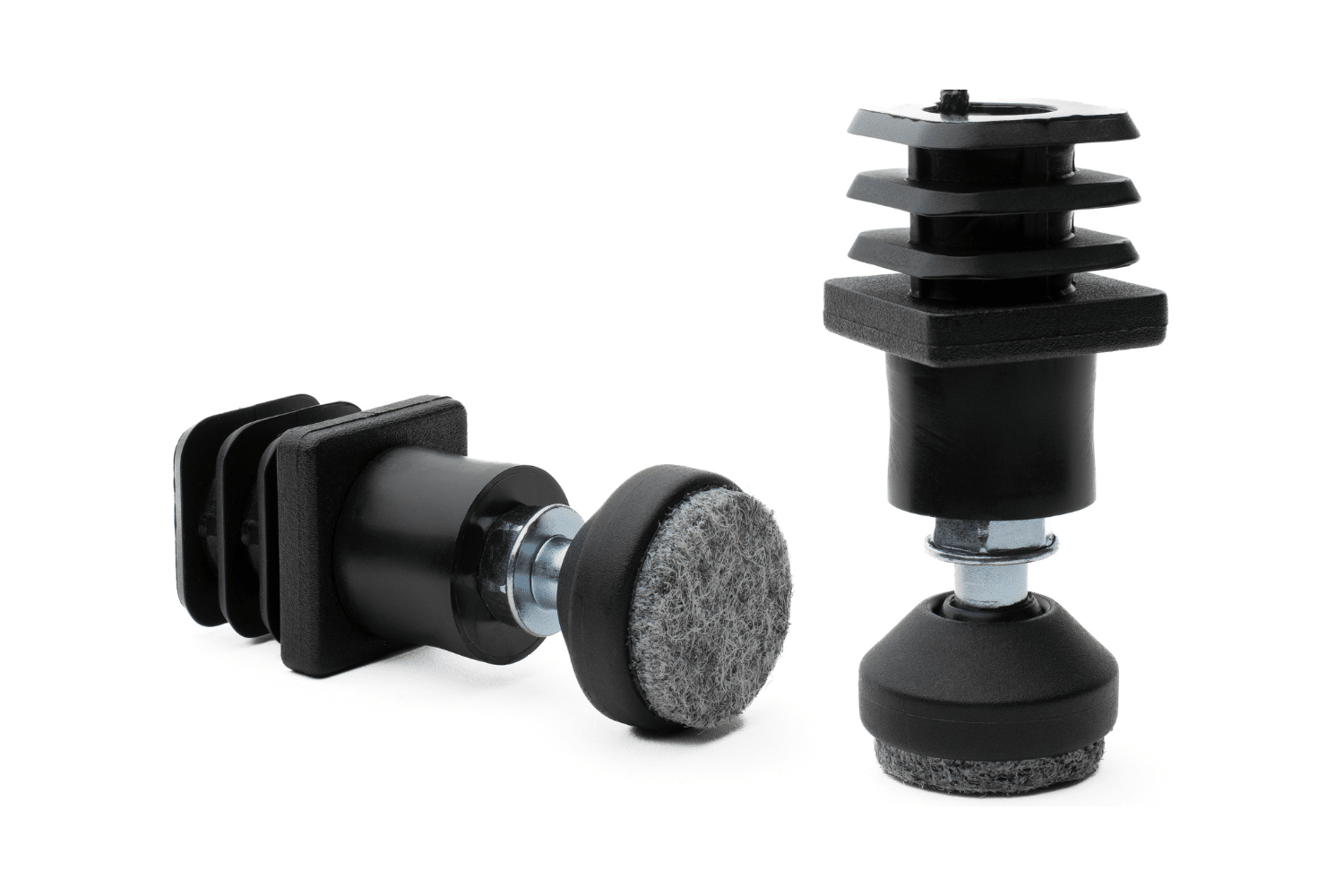 Stoelpoot verhoger met vilt - 4,5cm - Vierkante poot (1)