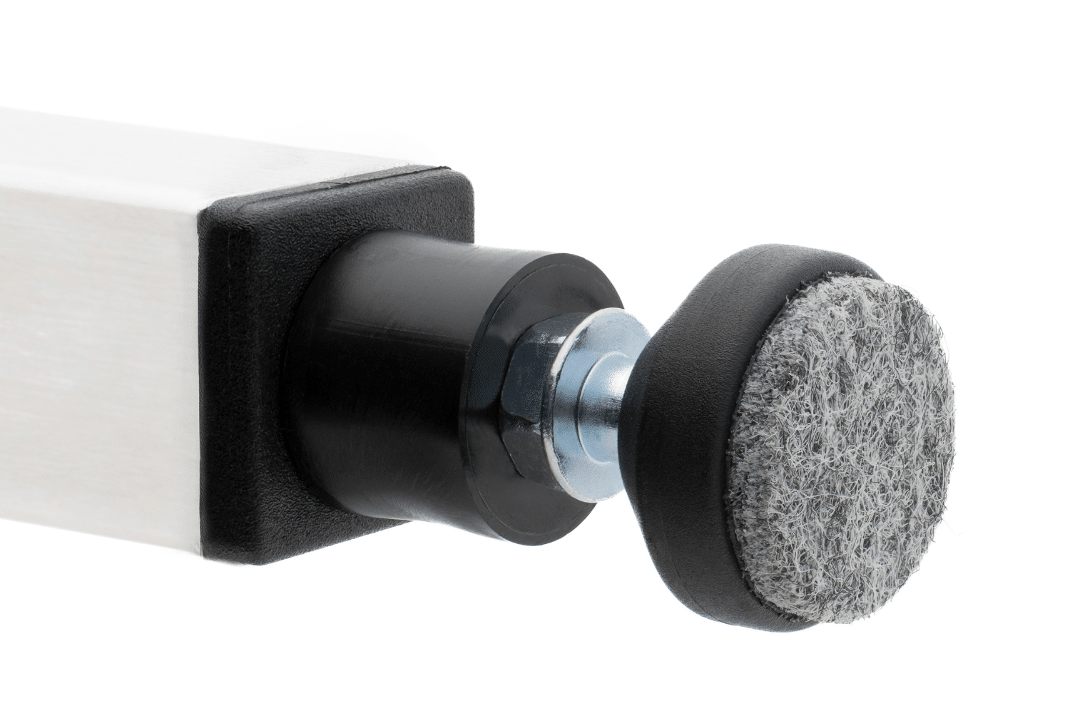 Stoelpoot verhoger met vilt - 4,5cm - Vierkante poot - aan de poot