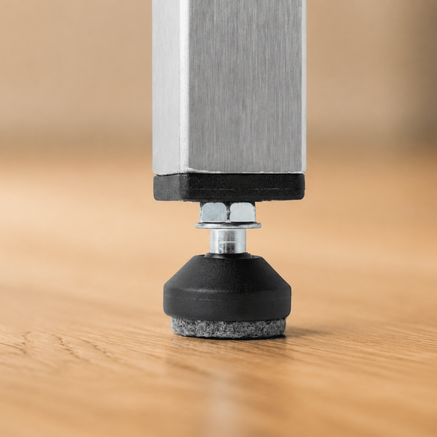 Stoelpoot verhoger met vilt – 3 cm – Vierkante poot - interieur