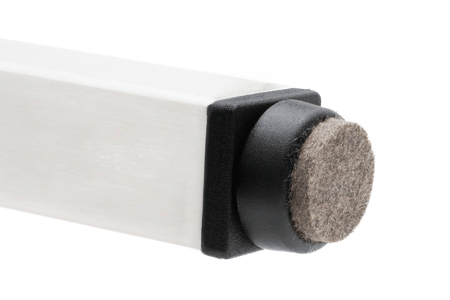 Viltdop met schroefdraad in de poot