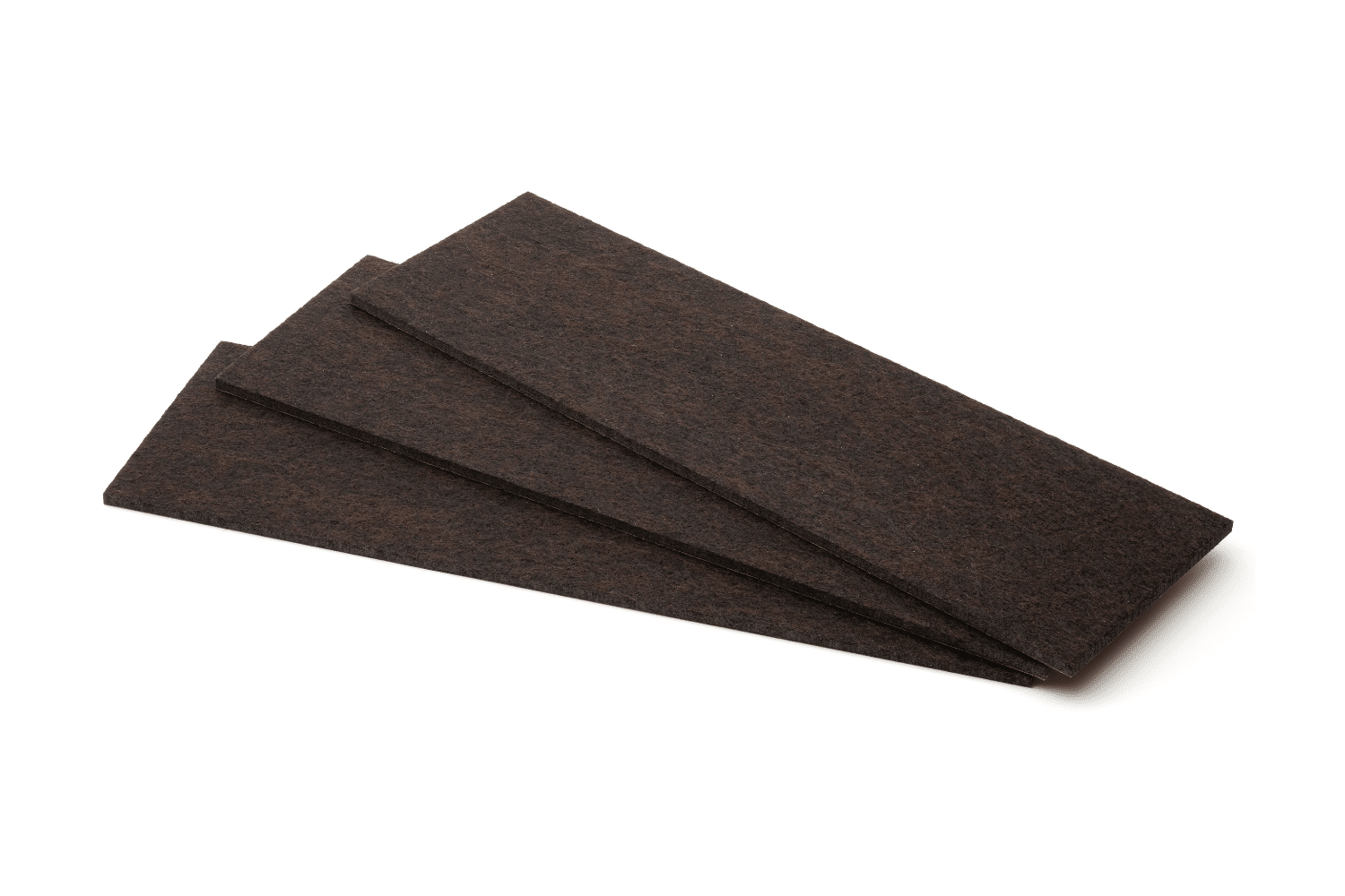 Zelfklevende Viltstrook 100cm bij 10cm - Bruin