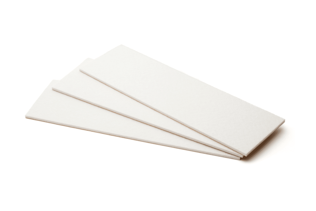Zelfklevende viltstrook 100cm bij 10cm - wit