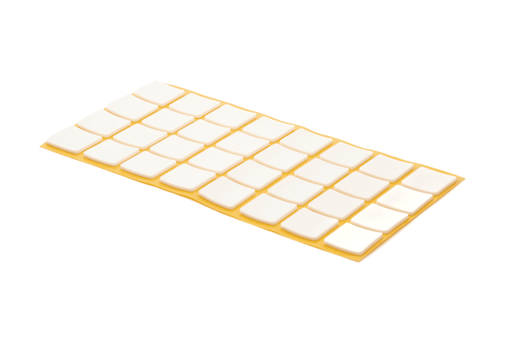 Anti-slip voetjes wit epdm zelfklevend 2,5mm dik
