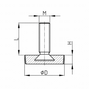 Dop met schroefdraad 1