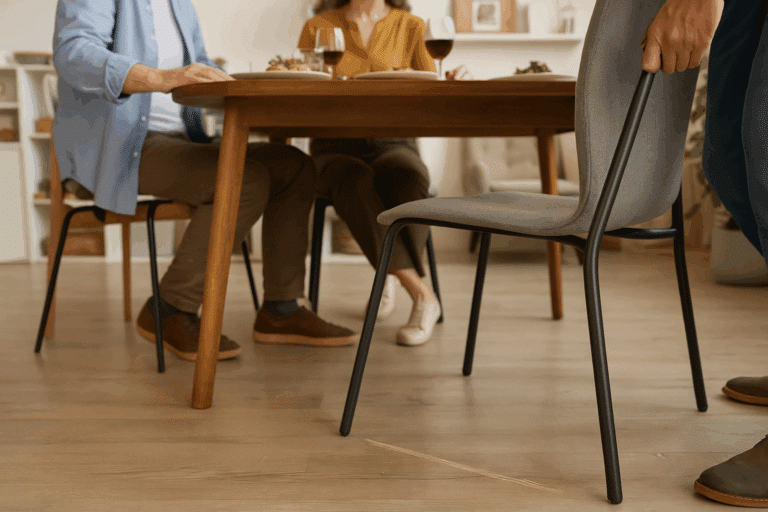 Gezellige diners zonder storend stoelgeluid dankzij stoelpootdoppen van Stoeldopshop.nl
