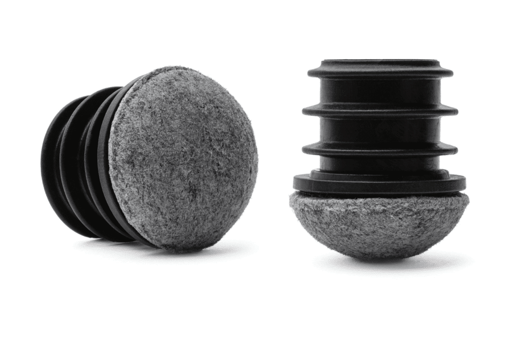 Insteekdop rond met vilt voor schuine poten - Premium+