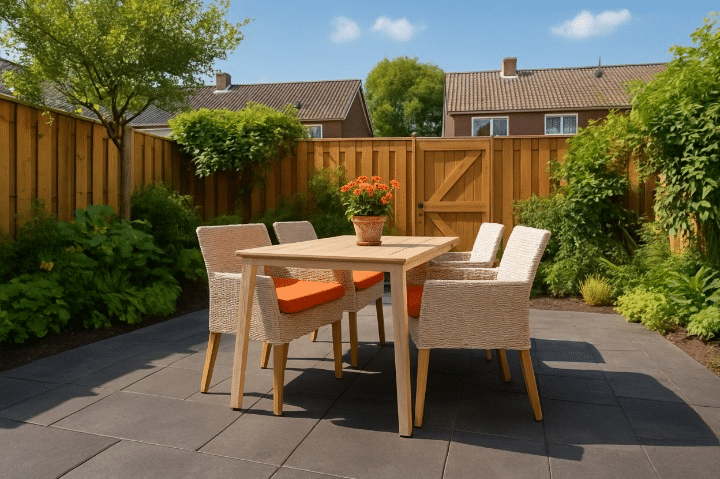 Betontegels beschermen - stoelpootdoppen die grip houden op ruwe oppervlakken